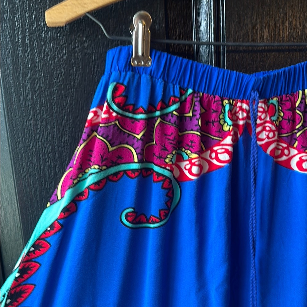 Eye Catching Vibrant, Patterned Maxi Skirt